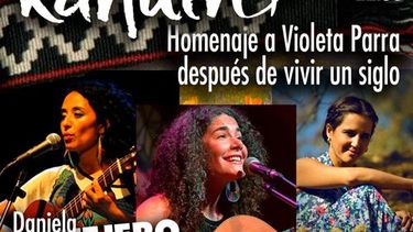 Homenaje a Violeta Parra en Peñalolén: Daniela Conejero, Natalia Contesse y Josefina Echenique