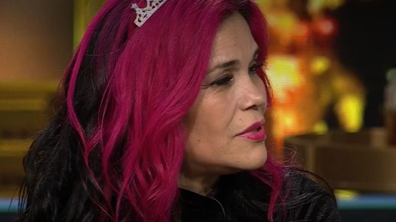 Ana Maria Munoz durante su crudo relato en el estelar conducido por Julio Cesar Rodriguez.jpg