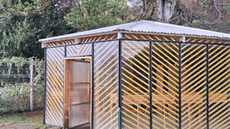 Con huerto y paneles solares, colegio en Puerto Varas estrena “aula viva” al aire libre