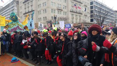 VIDEOS| And the rapist was you: La intervención de Lastesis en Washington D.C. por la Womens March 2020