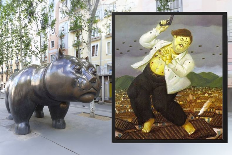 Esculura y pintura de Fernando Botero.jpg