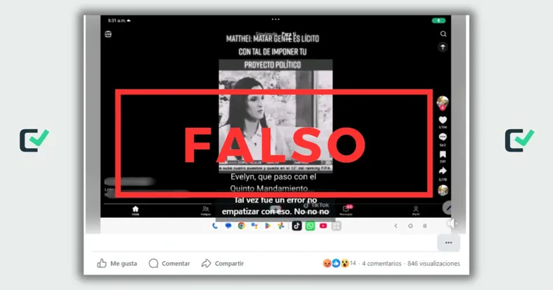 un video manipulado de 2013 sobre matthei vuelve a circular en el periodo electoral 2025.webp
