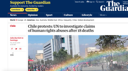 Medios extranjeros destacan que la ONU investigará denuncias de abusos contra los DD.HH. tras 18 muertes