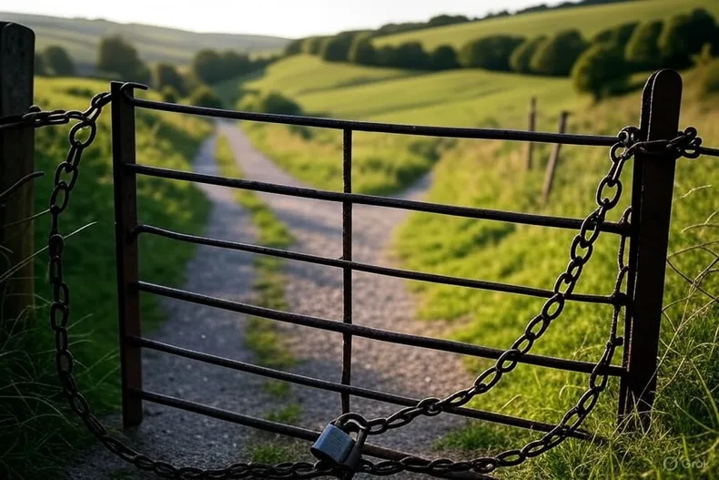bloqueo pasaje con candado y cadenas derribo el porton de su vecino y lo amenazo con denunciarlo por hurto corte ordena abrir acceso.webp