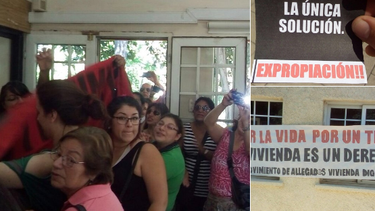 Movimiento Vivienda Digna se toma municipio de Maipú y sede de la UDI acusando incumplimiento de ofertón electoral