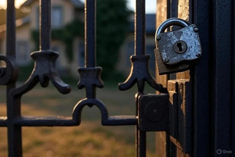 bloqueo con candado el acceso a casa de su sobrina alegando prohibicion de acercamiento ya levantada suprema ordeno retirarlo.webp