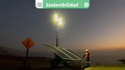 Iluminación solar destaca como alternativa limpia para reemplazar al diésel en rubros de minería y construcción