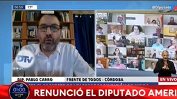 Tras escándalo sexual en plena sesión, renuncia diputado argentino Juan Emilio Ameri