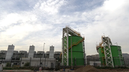 Construcción de Google Data Center en parque urbano de Quilicura. Créditos: EFE.&nbsp;
