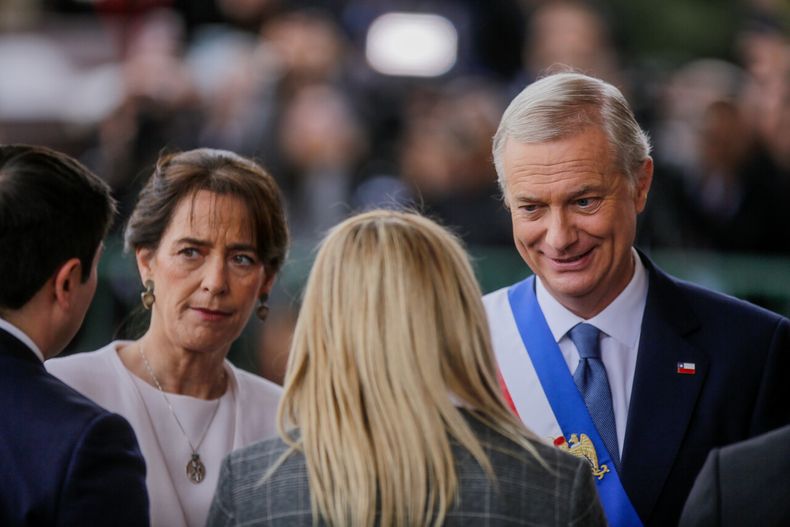 José Antonio Kast, junto a la Primera Dama, Pia Adriasola - Agencia Uno
