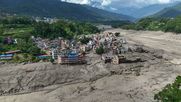 Así quedó la localidad de Nepal afectada por la mega inundación repentina - Agencia EFE