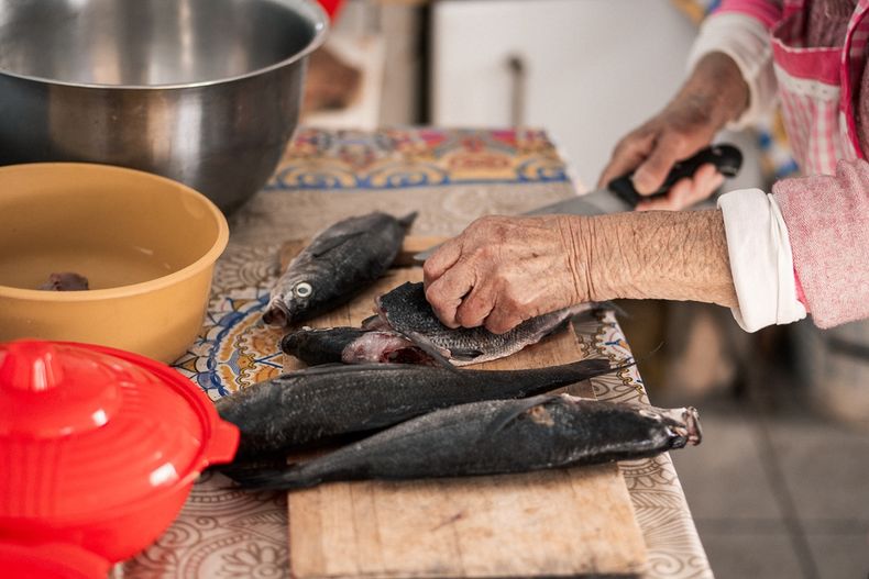 Mujeres de la pesca artesanal. 