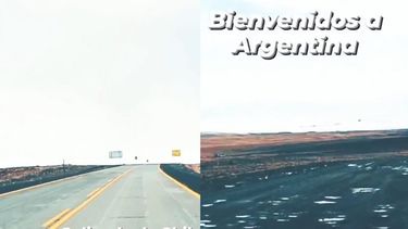 VIDEO| Graban las diferencias de la ruta de la frontera Chile-Argentina: Es de barro