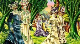 Hembras no humanas en trajes victorianos llegan en exposición Vanity Fauna al Museo Bellas Artes
