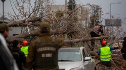 Viento catabático en Santiago - Agencia Uno