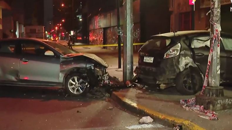 Carabineros ebrios provocan grave accidente - Captura de pantalla CHV