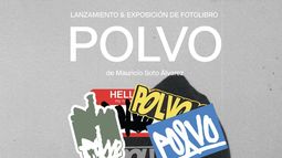 Afiche de lanzamiento de fotolibro POLVO. Afiche de lanzamiento de fotolibro POLVO.