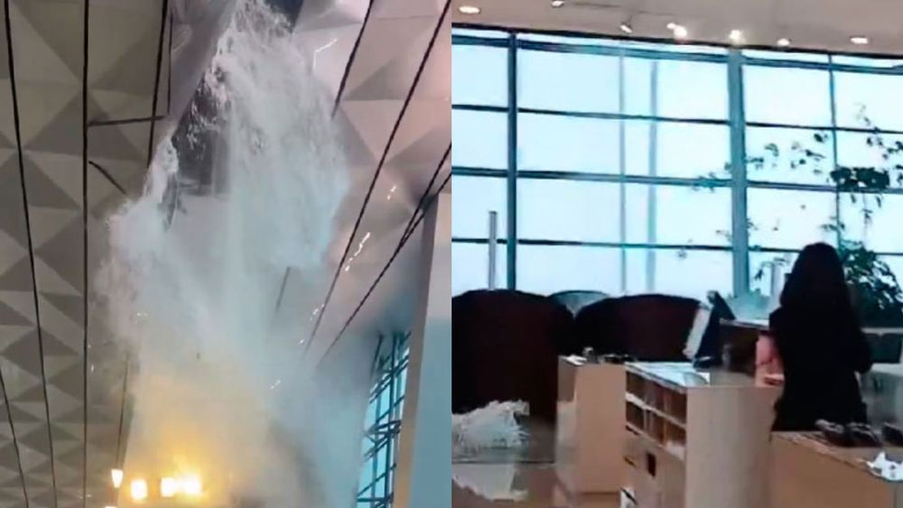 Lluvias en Indonesia mantienen al país en emergencia: Techo de aeropuerto colapsó