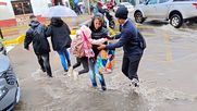 Santiago inundado tras las lluvias