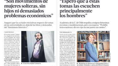 Critican a La Tercera por igualar visiones de la reconocida antropóloga Sonia Montecino con la de Gumucio