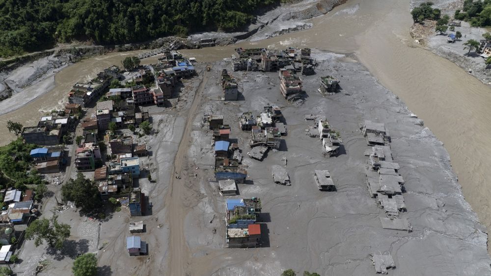 Imágenes de la destrucción tras la riada en Nepal - Agencia EFE