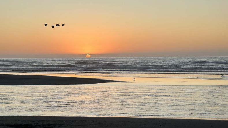 Desembocadura del río Maipo y Playa en San Antonio.&nbsp;