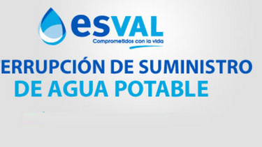 Otro corte de agua más: Esval anuncia interrupción de servicios en Quilpué, Villa Alemana y Viña del Mar