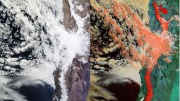 NASA revela fotos de un día como hoy en el 2011 cuando nevó en el desierto de Atacama