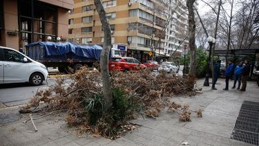 Meteorólogo: Sistema frontal se acorta y lluvias en Santiago podrían llegar a 40 milímetros