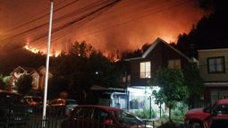 Chiguayante y Hualqui en Alerta Roja por incendio forestal: Ya se coordinaron albergues