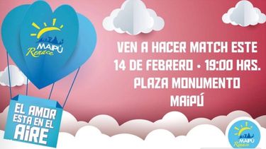 Municipalidad de Maipú realizará tinder masivo para el Día del Amor