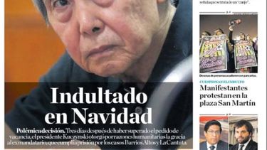 Indultado en Navidad: Así titularon los principales medios peruanos el sorpresivo perdón de PPK a Fujimori