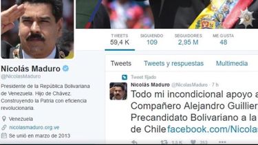 Ministro de Relaciones Exteriores: El día que Roberto Ampuero se compró un tuit falso de Nicolás Maduro para trollear a Guillier