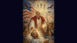 La imagen que Donald Trump subió a redes sociales La imagen que Donald Trump subió a redes sociales
