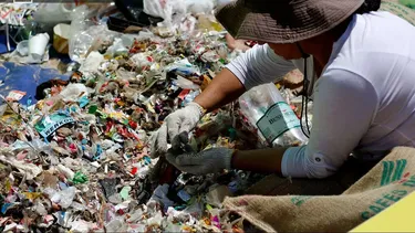 El Desconcierto | 18919 una persona reciclando plasticos.webp