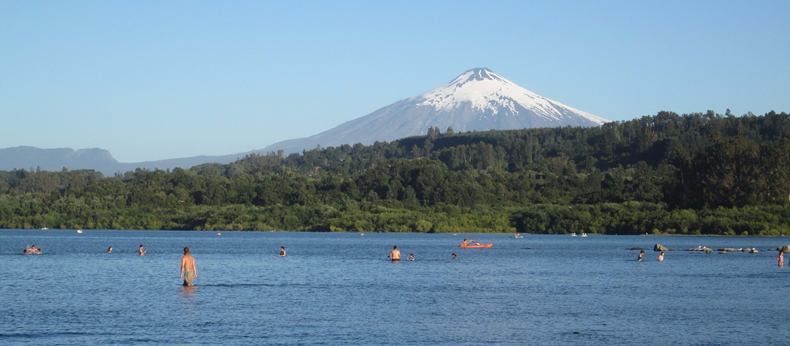 Lago Villarrica, Región de La Araucanía.&nbsp;