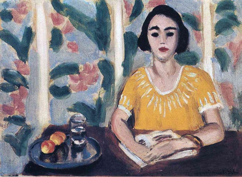 woman reading with peaches 1923.jpg