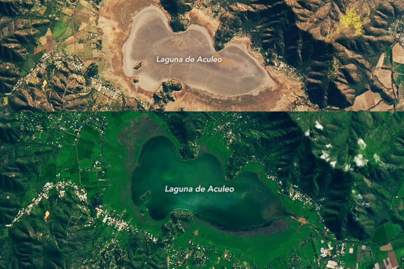 Laguna de Aculeo desde el espacio.png