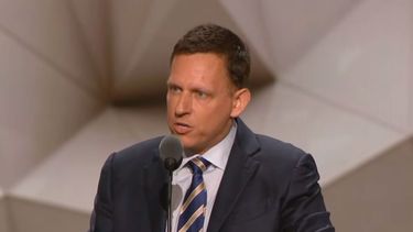 Peter Thiel dando un discurso - Captura de video