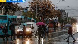 Aviso meteorológico por eventos de precipitaciones y viento en Región Metropolitana