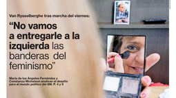 REDES| Critican portada de La Segunda con Van Rysselberghe hablando de feminismo y Jaime Guzmán de fondo