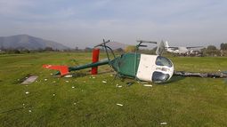 Reportan accidente de helicóptero de Carabineros en Melipilla: Dos lesionados