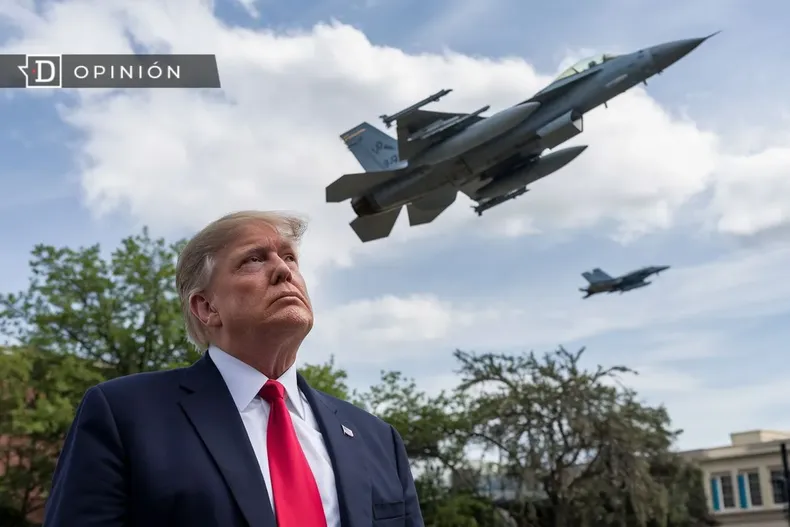13933 donald trump mirando unos aviones f 18.webp
