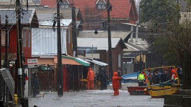 Inundaciones por marejadas en Penco.&nbsp;