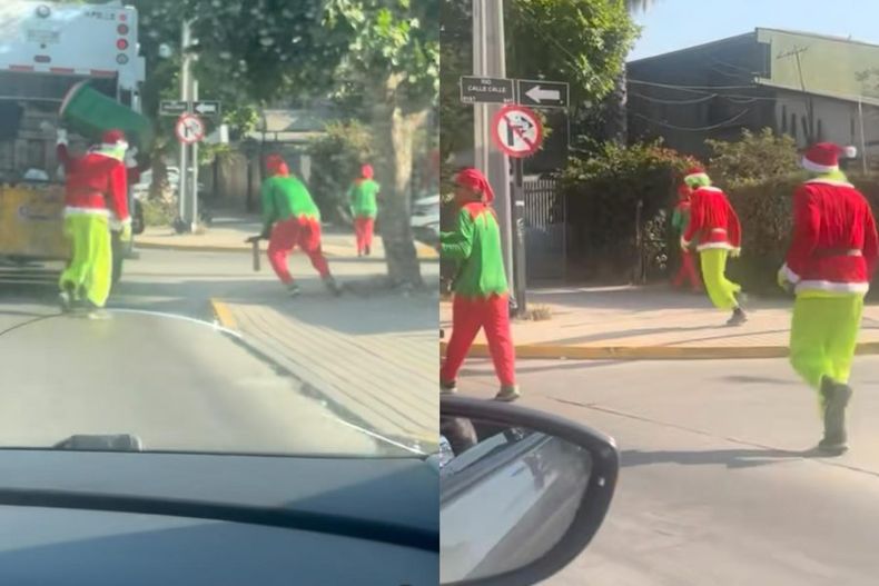 recolectores de basura vestidos del grinch e1703176989538.jpeg