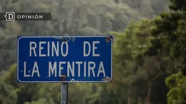 El Desconcierto | 14324 signo de carretera que dice reino de la mentira.webp