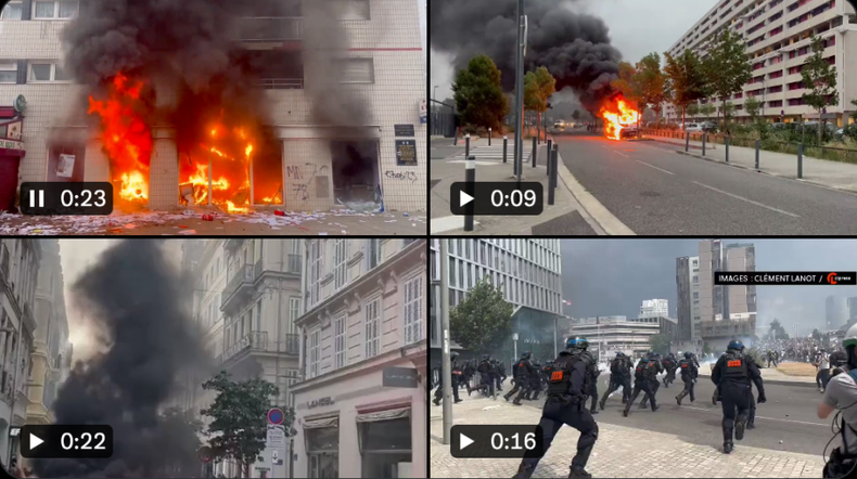 Pantallazo Disturbios Nanterre Francia e1688085786355.png