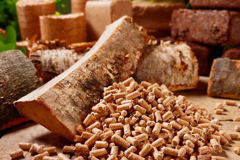 Pellets de madera.