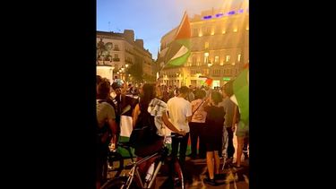 VIDEO| En medio de la guerra manifestantes se dan cita en Madrid para apoyar a Palestina