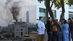 Clínica Santa María afectada por amago de incendio: Evacuaciones preventivas y restricción de tránsito